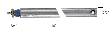 19" Tubular Spiral Non-Tilt Window Balance Blue Bushing