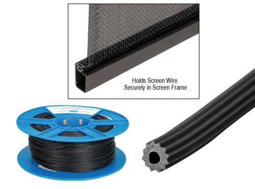 Black .090 Screen Retainer Spline - 500 Foot Roll - 5CBL090