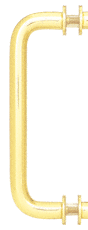 Brass 8" Single-Sided Solid Brass 3/4" Pull Handle with Metal Washers