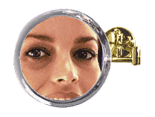 Brass 9" Dual Arm Wall Mount Mirror With 5X Optics - ZZ9WG