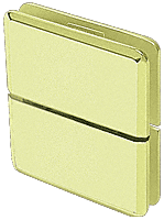 Brass Junior Prima 02 Series Glass-to-Glass Mount Hinge - JRPPH02BR