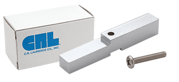 Brite Anodized Adapter Block for Prima, Shell and Rondo Hinges