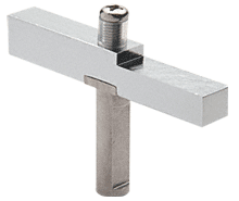 Brite Anodized Adapter Block Used with Senior Prima Hinges