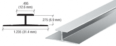 Brite Anodized Aluminum Divider Bar