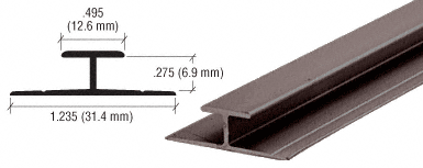Bronze Electro-Static Painted Aluminum Divider Bar