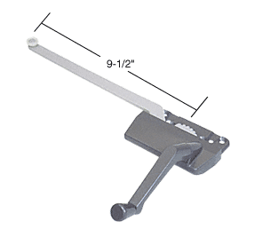 Bronze Right Hand Casement Window Operator With 9-1/2" Single Arm