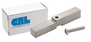 Brushed Nickel Adapter Block for Prima, Shell and Rondo Hinges