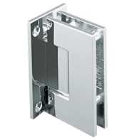 Brushed Nickel Junior Geneva 037 Series Wall Full Back Plate Hinge