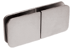 Brushed Pewter Traditional Movable Glass-To-Glass Transom Glass Clamp