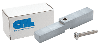 Brushed Satin Chrome Adapter Block for Prima, Shell and Rondo Hinges