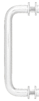 Chrome 6" Single-Sided Solid Brass 3/4" Pull Handle with Metal Washers