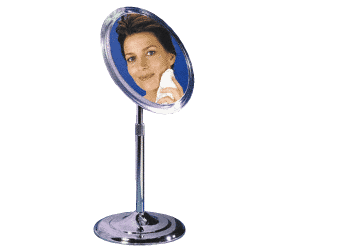 Chrome 9" Adjustable Stand Vanity Mirror with 5X Optics - ZZ9V5