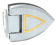 Chrome Gold Plat Accents Ctdrl 044 Series Wall Offset Back Plate Hinge