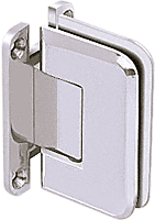 Chrome Pinnacle 037 Series Wall Mount Full Back Plate Standard Hinge