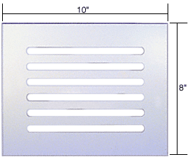 Clear Acrylic 10" X 8" Mirror Grille
