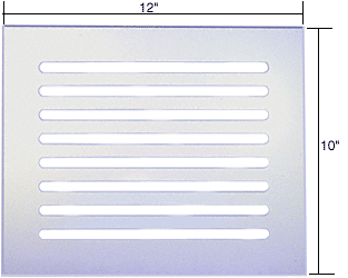 Clear Acrylic 12" X 10" Mirror Grille