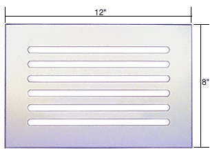 Clear Acrylic 12" X 8" Mirror Grille