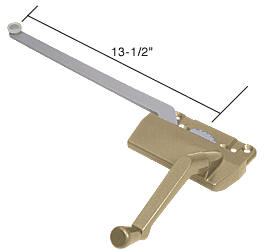 Coppertone Right Hand Casement Window Operator With 13-1/2" Arm