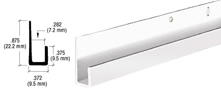 Dipped Brite Anodized 1/4" Standard Aluminum "J" Channel