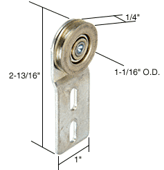 GDI 1-1/16" Steel Ball Bearing Sliding Screen Door Top Hung Roller for Premier Doors