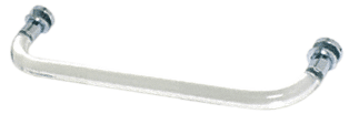 GDI 18" Acrylic Smooth Single-Sided Towel Bar with Polished Chrome Rings