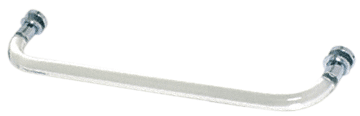GDI 24" Acrylic Smooth Single-Sided Towel Bar with Polished Chrome Rings