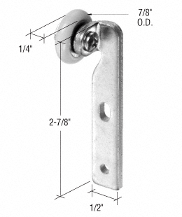 GDI 7/8" Nylon Sliding Screen Door Top Hung Roller