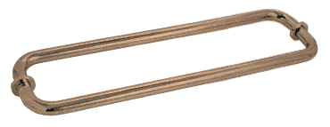 GDI Antique Brass 12" BM Series Back-to-Back Tubular Towel Bars With Metal Washers