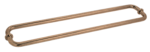 GDI Antique Brass 24" BM Series Back-to-Back Tubular Towel Bars With Metal Washers