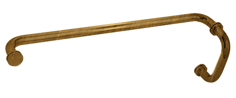 GDI Antique Brass 6" Pull Handle and 24" Towel Bar BM Series Combination With Metal Washers