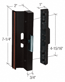 GDI Black Clamp - Style Surface Mount Handle 4-15/16" Screw Holes