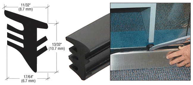 GDI Black Universal Roll-In Store Front Vinyl - 100' Roll