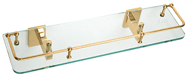 GDI Brass Geneva Series 18" Glass Shelf