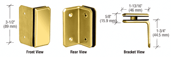 GDI Brass Monaco Series Wall Mount Bracket
