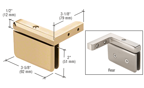 GDI Brass Prima 05 Series Right Hand Offset Mount Hinge