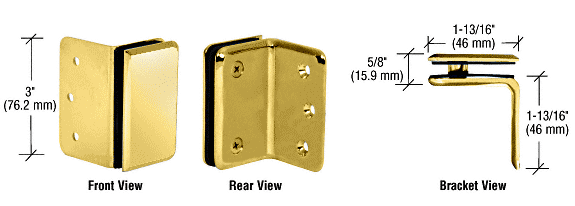 GDI Brass Trianon Series Wall Mount Bracket