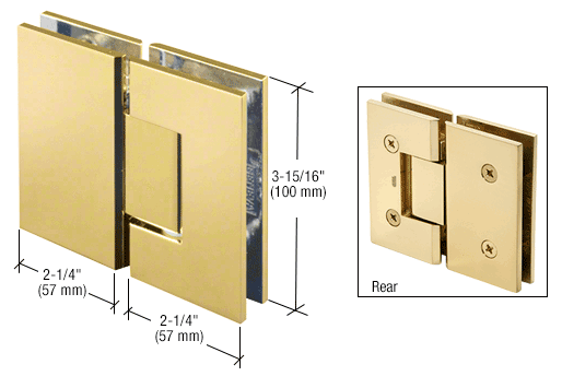 GDI Brass Vienna 180 Series Glass-to-Glass Hinge