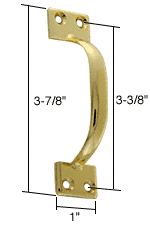 GDI Brass Window Sash Lift Handle