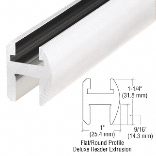 GDI Brite Anodized 66" Deluxe Shower Door Header Kit