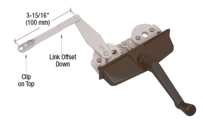 GDI Bronze Left Hand EntryGard® Dyad Casement Window Operator
