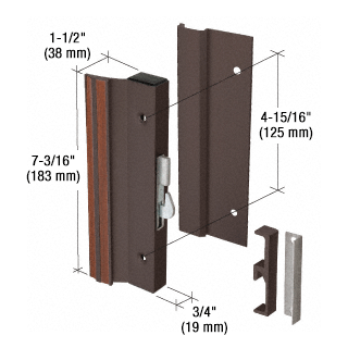 GDI Bronze Standard Profile Hook-Style Surface Mount Handle 4-15/16" Screw Hole