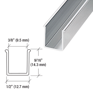 GDI Brushed Anodized 72" Snap-In Filler Insert for Shower Door Header