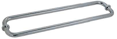 GDI Brushed Nickel 18" BM Series Back-to-Back Tubular Towel Bars with Metal Washers