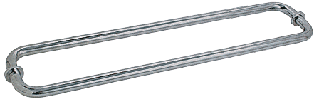 GDI Brushed Nickel 24" BM Series Back-to-Back Tubular Towel Bars With Metal Washers