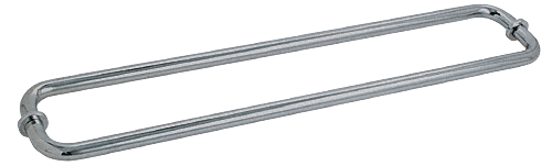 GDI Brushed Nickel 30" BM Series Back-to-Back Tubular Towel Bars With Metal Washers