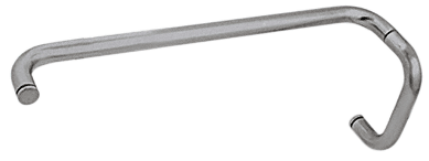 GDI Brushed Nickel 6" Pull Handle and 18" Towel Bar BM Series Combination Without Metal Washers