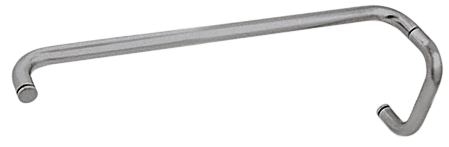 GDI Brushed Nickel 6" Pull Handle and 24" Towel Bar BM Series Combination Without Metal Washers