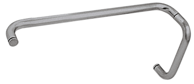 GDI Brushed Nickel 8" Pull Handle and 18" Towel Bar BM Series Combination Without Metal Washers