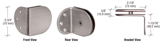GDI Brushed Nickel Berlin Series Wall Mount Bracket