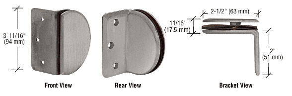 GDI Brushed Nickel Classique Series Wall Mount Bracket